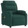 Sillón reclinable de masaje eléctrico terciopelo verde oscuro by , Armchairs - Ref: Foro24-3205083, Price: 299,29 €, Discount: %