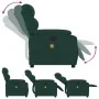 Sillón reclinable de masaje eléctrico terciopelo verde oscuro by , Armchairs - Ref: Foro24-3205083, Price: 299,29 €, Discount: %