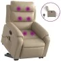 Sillón reclinable de masaje eléctrico cuero sintético capuchino de , Sillones - Ref: Foro24-3205069, Precio: 378,45 €, Descue...