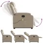 Sillón reclinable de masaje eléctrico cuero sintético capuchino de , Sillones - Ref: Foro24-3205069, Precio: 378,45 €, Descue...