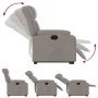 Sillón reclinable elevable tela gris taupe de , Sillones - Ref: Foro24-3205324, Precio: 314,82 €, Descuento: %