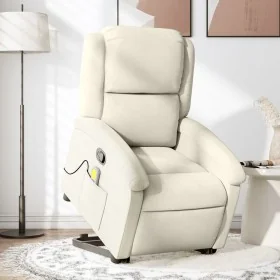 Sillón reclinable de masaje elevable terciopelo crema von , Sessel - Ref: Foro24-3204320, Preis: 342,08 €, Rabatt: %