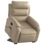 Sillón reclinable masaje pie cuero artificial color capuchino by , Armchairs - Ref: Foro24-3205055, Price: 325,79 €, Discount: %