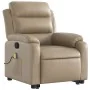 Sillón reclinable masaje pie cuero artificial color capuchino by , Armchairs - Ref: Foro24-3205055, Price: 325,79 €, Discount: %