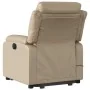 Sillón reclinable masaje pie cuero artificial color capuchino by , Armchairs - Ref: Foro24-3205055, Price: 325,79 €, Discount: %