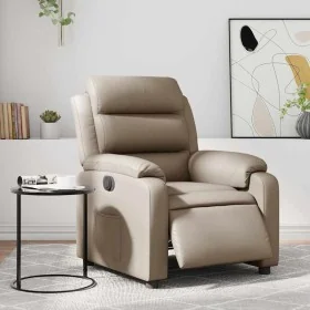 Sillón reclinable eléctrico de cuero sintético color capuchino by , Armchairs - Ref: Foro24-3205034, Price: 267,22 €, Discoun...
