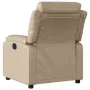 Sillón reclinable eléctrico de cuero sintético color capuchino by , Armchairs - Ref: Foro24-3205034, Price: 266,21 €, Discoun...