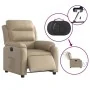 Sillón reclinable eléctrico de cuero sintético color capuchino by , Armchairs - Ref: Foro24-3205034, Price: 266,21 €, Discoun...