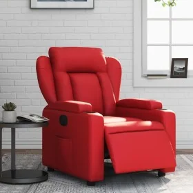 Sillón reclinable eléctrico de cuero sintético rojo by , Armchairs - Ref: Foro24-3204535, Price: 293,04 €, Discount: %