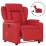 Sillón reclinable eléctrico de cuero sintético rojo de , Sillones - Ref: Foro24-3204535, Precio: 307,52 €, Descuento: %
