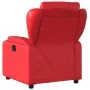 Sillón reclinable eléctrico de cuero sintético rojo de , Sillones - Ref: Foro24-3204535, Precio: 307,52 €, Descuento: %