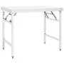 Mesa de trabajo plegable para cocina acero 100x60x80 cm de vidaXL, Restauración - Ref: Foro24-326157, Precio: 147,04 €, Descu...