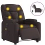Sillón reclinable de masaje eléctrico tela marrón oscuro de , Sillones - Ref: Foro24-3204589, Precio: 265,70 €, Descuento: %
