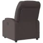 Sillón reclinable de masaje eléctrico tela marrón oscuro de , Sillones - Ref: Foro24-3204589, Precio: 265,70 €, Descuento: %