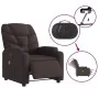 Sillón reclinable de masaje eléctrico tela marrón oscuro de , Sillones - Ref: Foro24-3204589, Precio: 265,70 €, Descuento: %
