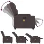 Sillón reclinable de masaje eléctrico tela marrón oscuro de , Sillones - Ref: Foro24-3204589, Precio: 265,70 €, Descuento: %