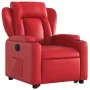 Sillón elevable eléctrico cuero artificial rojo de , Sillones - Ref: Foro24-3204563, Precio: 375,21 €, Descuento: %