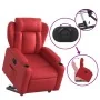 Sillón elevable eléctrico cuero artificial rojo de , Sillones - Ref: Foro24-3204563, Precio: 375,21 €, Descuento: %