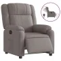 Sillón reclinable eléctrico tela gris taupé de , Sillones - Ref: Foro24-3205186, Precio: 281,70 €, Descuento: %