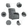Sillón reclinable elevable eléctrico de cuero sintético gris von , Sessel - Ref: Foro24-3205167, Preis: 375,81 €, Rabatt: %
