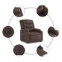 Sillón reclinable eléctrico de cuero sintético marrón de , Sillones - Ref: Foro24-3206545, Precio: 308,94 €, Descuento: %