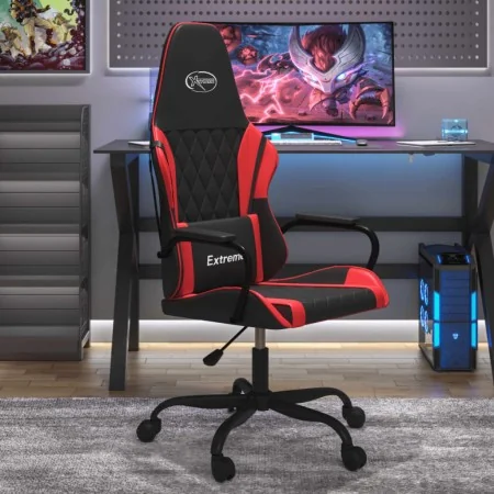 Silla gaming de masaje cuero sintético negro y rojo von , Gaming-Stühle - Ref: Foro24-345534, Preis: 105,69 €, Rabatt: %