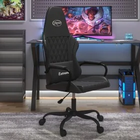Silla gaming con masaje cuero sintético negro by , Gaming chairs - Ref: Foro24-345541, Price: 104,24 €, Discount: %