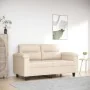 Sofá de 2 plazas de tela de microfibra beige 120 cm by , Sofas - Ref: Foro24-359560, Price: 261,21 €, Discount: %