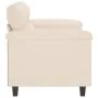 Sofá de 2 plazas de tela de microfibra beige 120 cm by , Sofas - Ref: Foro24-359560, Price: 261,21 €, Discount: %