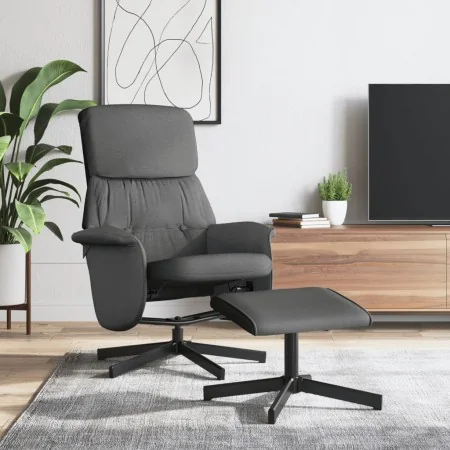 Sillón reclinable con reposapiés tela gris oscuro von , Sessel - Ref: Foro24-356667, Preis: 150,09 €, Rabatt: %