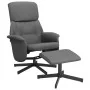 Sillón reclinable con reposapiés tela gris oscuro von , Sessel - Ref: Foro24-356667, Preis: 150,09 €, Rabatt: %