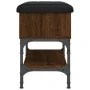 Banco zapatero madera de ingeniería marrón roble 62x32x45 cm by , Benches for halls and storage - Ref: Foro24-835171, Price: ...