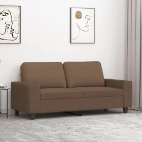 Sofá de 2 plazas de tela marrón 140 cm by , Sofas - Ref: Foro24-359394, Price: 236,89 €, Discount: %