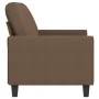 Sofá de 2 plazas de tela marrón 140 cm by , Sofas - Ref: Foro24-359394, Price: 236,89 €, Discount: %