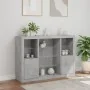 Aparador con luz LED 3 pzas madera de ingeniería gris hormigón by , Sideboards - Ref: Foro24-3209131, Price: 201,60 €, Discou...