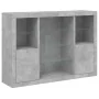 Aparador con luz LED 3 pzas madera de ingeniería gris hormigón by , Sideboards - Ref: Foro24-3209131, Price: 201,60 €, Discou...