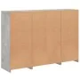 Aparador con luz LED 3 pzas madera de ingeniería gris hormigón by , Sideboards - Ref: Foro24-3209131, Price: 201,60 €, Discou...