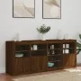 Aparador con luces LED marrón roble 164x37x67 cm von , Sideboards - Ref: Foro24-3209057, Preis: 195,97 €, Rabatt: %