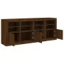 Aparador con luces LED marrón roble 164x37x67 cm von , Sideboards - Ref: Foro24-3209057, Preis: 195,97 €, Rabatt: %