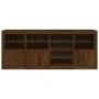 Aparador con luces LED marrón roble 164x37x67 cm von , Sideboards - Ref: Foro24-3209057, Preis: 195,97 €, Rabatt: %