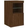 Aparador con luces LED marrón roble 164x37x67 cm von , Sideboards - Ref: Foro24-3209057, Preis: 195,97 €, Rabatt: %