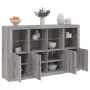 Aparador con luz LED 3 pzas madera de ingeniería gris Sonoma de , Aparadores - Ref: Foro24-3209119, Precio: 262,56 €, Descuen...