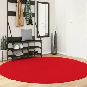 Alfombra de pelo corto suave lavable HUARTE rojo Ø 200 cm von , Teppiche - Ref: Foro24-375183, Preis: 87,41 €, Rabatt: %