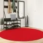 Alfombra de pelo corto suave lavable HUARTE rojo Ø 200 cm de , Alfombras - Ref: Foro24-375183, Precio: 87,41 €, Descuento: %