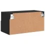 Mueble de TV de pared madera de ingeniería negro 60x30x30 cm by , TV Furniture - Ref: Foro24-836856, Price: 44,13 €, Discount: %