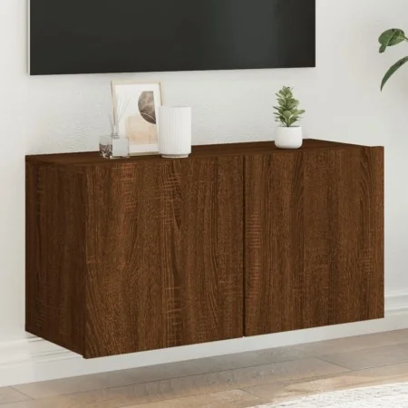 Mueble para TV de pared roble marrón 80x30x41 cm von , TV-Möbel - Ref: Foro24-836964, Preis: 55,22 €, Rabatt: %