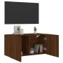 Mueble para TV de pared roble marrón 80x30x41 cm von , TV-Möbel - Ref: Foro24-836964, Preis: 55,22 €, Rabatt: %