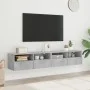 Muebles de pared para TV 2 uds madera gris hormigón 80x30x30 cm von , TV-Möbel - Ref: Foro24-836875, Preis: 84,49 €, Rabatt: %