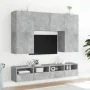 Muebles de pared para TV 2 uds madera gris hormigón 80x30x30 cm von , TV-Möbel - Ref: Foro24-836875, Preis: 84,49 €, Rabatt: %