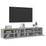 Muebles de pared para TV 2 uds madera gris hormigón 80x30x30 cm von , TV-Möbel - Ref: Foro24-836875, Preis: 84,49 €, Rabatt: %